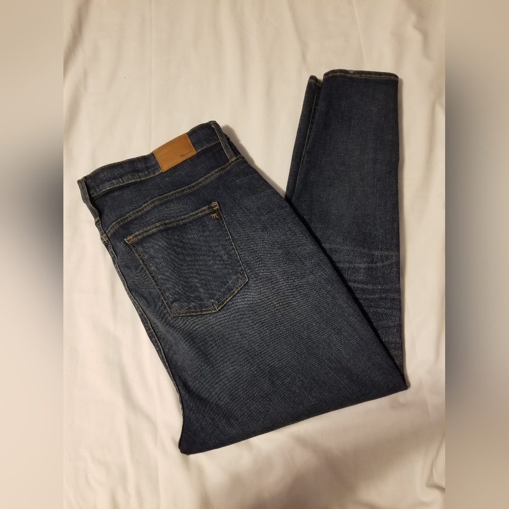 Madewell 10" High Rise Skinny Jeans Blue - Picture 6 of 15
